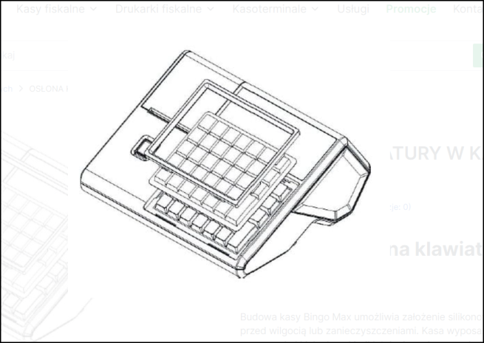 Silikonowa Osłona Klawiatury POSNET REVO/Bingo MAX